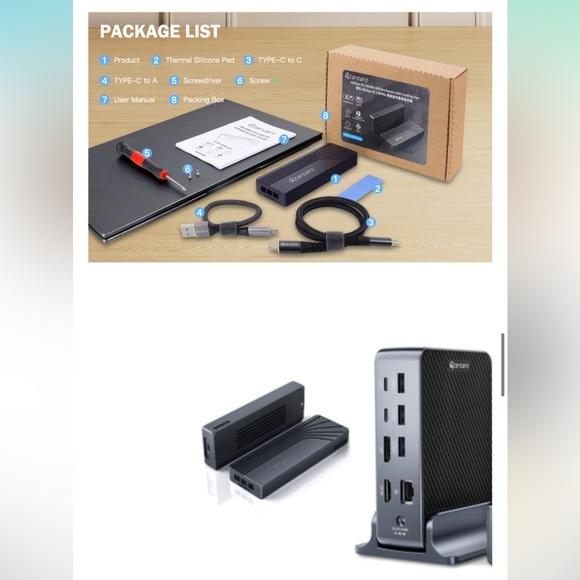 40Gbps M.2 SSD Enclosure, 2280/8TB Compatible with Thunderbolt /USB Port - Picture 9 of 14